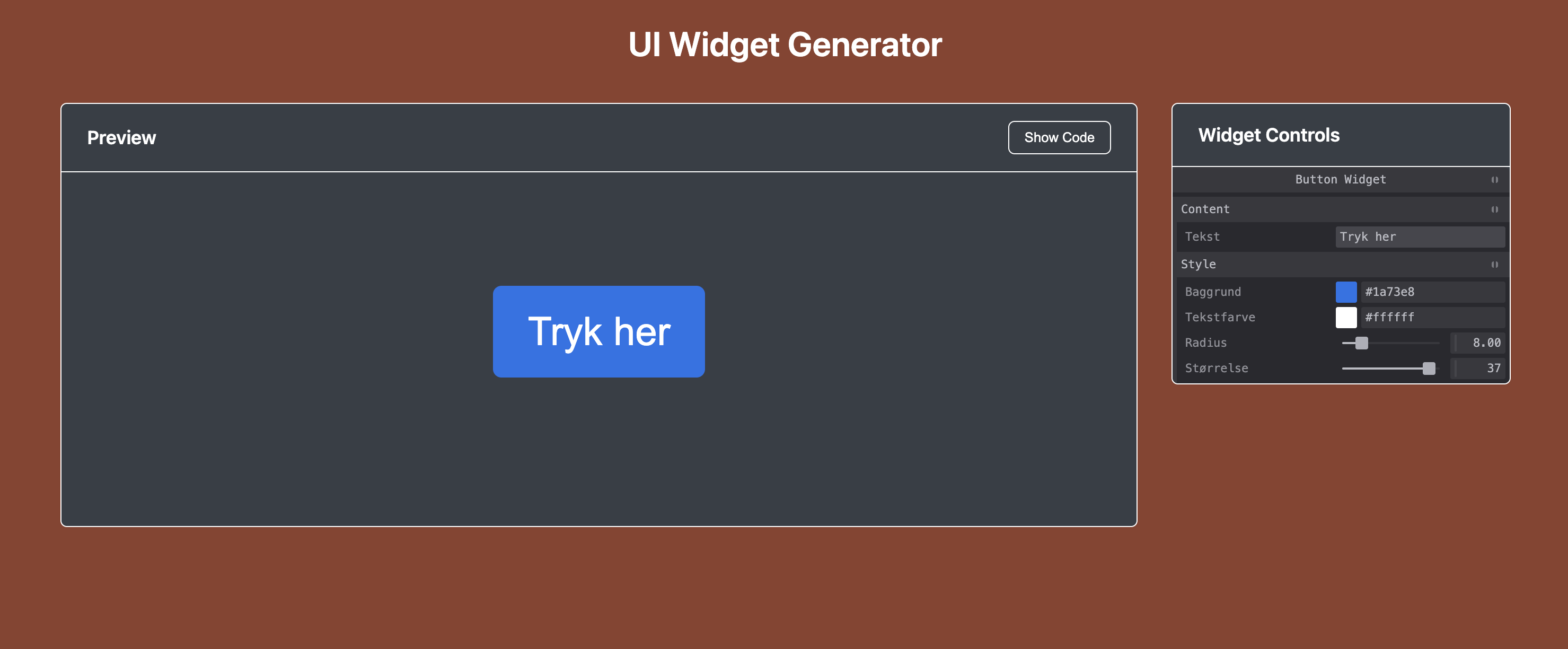 UI-widget